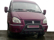 Газель, соболь 1998– Frontbåge WT003 Black (rostfritt stål) foto 1