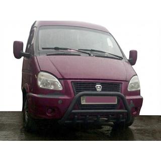 Frontbåge WT003 Black (rostfritt stål) Газель, соболь 1998– foto 1