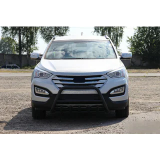 Frontbåge WT003 Black (rostfritt stål) Hyundai Santa Fe 3 2012–2018 foto 3