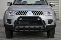 Mitsubishi Pajero Sport 2008–2015 Frontbåge WT003 Black (rostfritt stål) foto 3