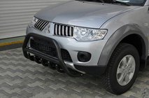 Mitsubishi Pajero Sport 2008–2015 Frontbåge WT003 Black (rostfritt stål) foto 1