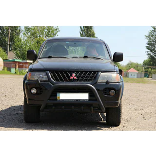 Frontbåge WT003 Black (rostfritt) Mitsubishi Pajero Sport 1996–2007 foto 4