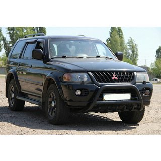 Frontbåge WT003 Black (rostfritt) Mitsubishi Pajero Sport 1996–2007 foto 1