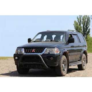 Frontbåge WT003 Black (rostfritt) Mitsubishi Pajero Sport 1996–2007 foto 3