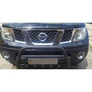 Frontbåge WT003 Black (rostfritt) Nissan Navara 2006–2015 foto 3