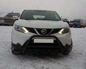 Nissan Qashqai 2014–2021 Frontbåge WT003 Black (rostfritt) foto 3