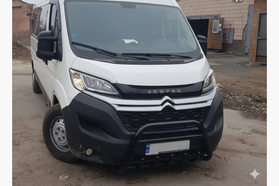 Fiat Ducato 2006–2025 Frontbåge WT003 Black (rostfritt stål) Image