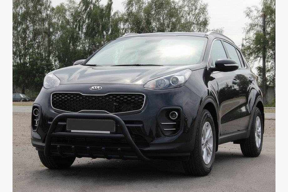Kia Sportage 2015–2021 Frontbåge WT003 Black (rostfritt) Image