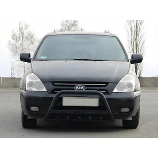 Frontbåge WT004 Black (rostfritt stål) Kia Carnival 2002–2013 foto 1