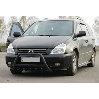 Frontbåge WT004 Black (rostfritt stål) Kia Carnival 2002–2013 foto 3