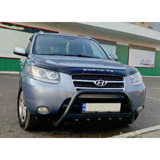Frontbåge WT004 Black (rostfritt stål) Hyundai Santa Fe 2 2006–2012 foto 2