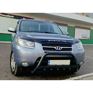Frontbåge WT004 Black (rostfritt stål) Hyundai Santa Fe 2 2006–2012 foto 2