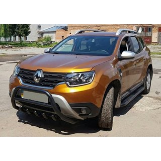 Kängurubåge utan logo WT003 Black (rostfritt stål) Dacia Duster 2018–2024 foto 4