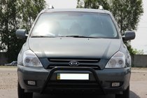 Kia Carnival 2002–2013 Frontbåge WT003 Black (rostfritt) foto 1