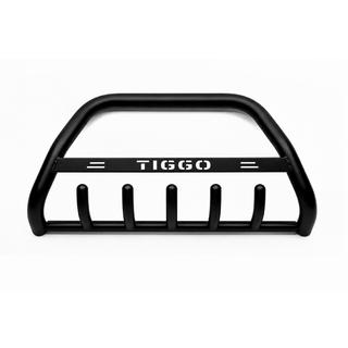 Frontbåge WT004 Black (rostfritt stål) Chery Tiggo 3 2005–