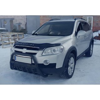 Frontbåge WT004 Black (rostfritt stål) Chevrolet Captiva 2006–2019 foto 1