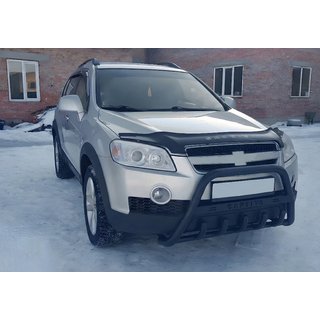 Frontbåge WT004 Black (rostfritt stål) Chevrolet Captiva 2006–2019 foto 2