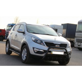 Frontbåge WT004 Black (rostfritt stål) Kia Sportage 2010–2015 foto 3