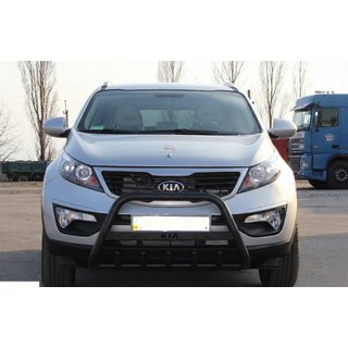 Frontbåge WT004 Black (rostfritt stål) Kia Sportage 2010–2015 foto 2