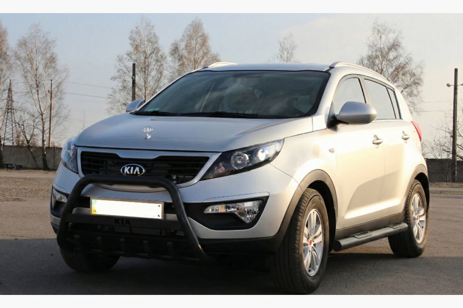 Kia Sportage 2010–2015 Frontbåge WT004 Black (rostfritt stål) Image
