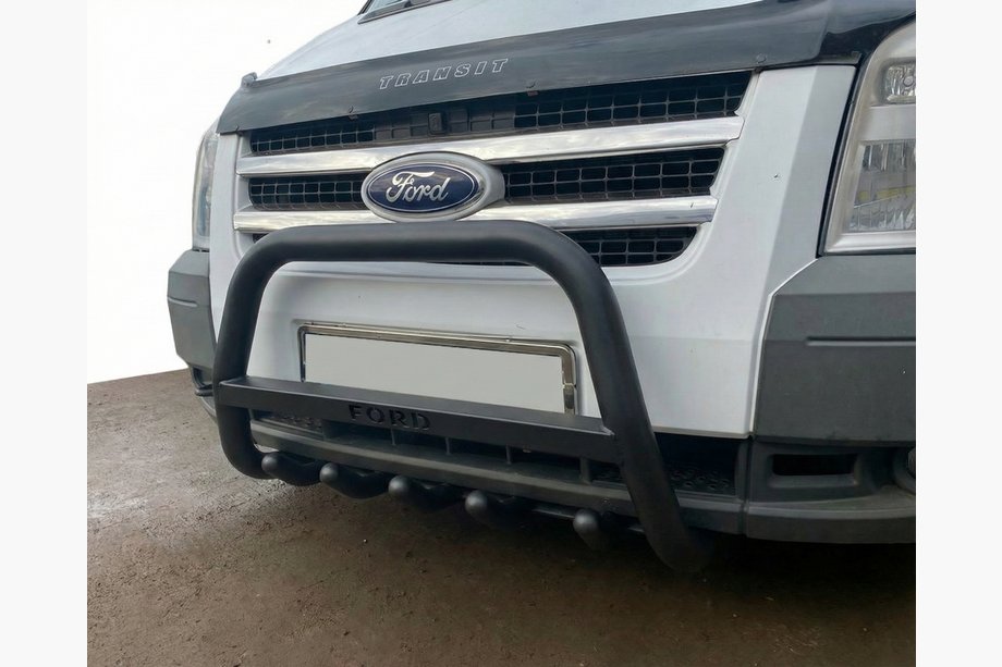 Ford Transit 2000–2014 Frontbåge WT004 Black (rostfritt stål) Image