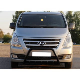 Frontbåge WT004 Black (rostfritt stål) Hyundai H300, H1, Starex 2008–2020 foto 1