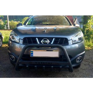 Frontbåge WT004 Black (rostfritt stål) Nissan Qashqai 2010–2014 foto 2