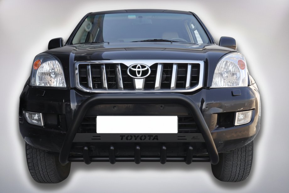 Toyota Land Cruiser Prado 120 2002–2009 Frontbåge WT004 Black (rostfritt stål) Image
