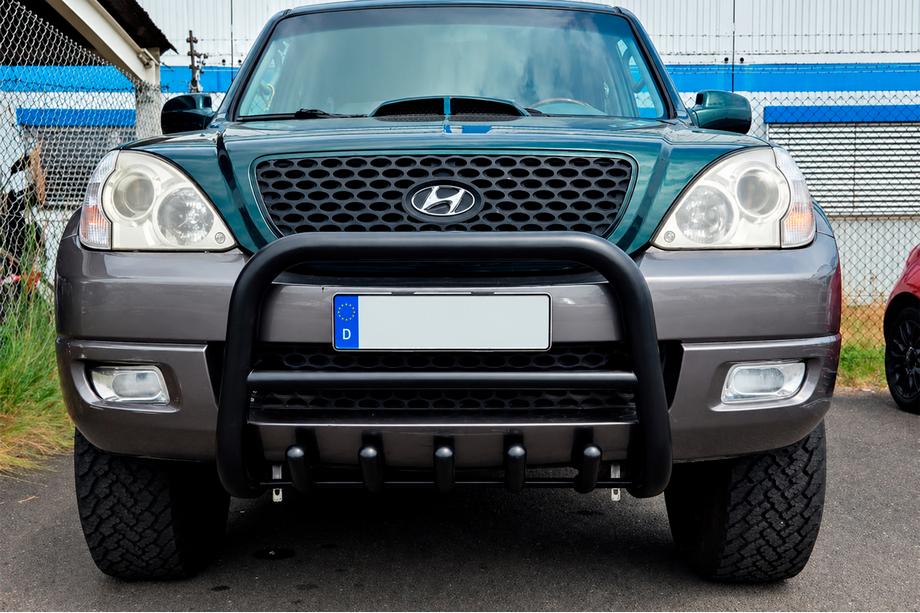 Hyundai Terracan 2001–2007 Frontbåge WT003 Black (rostfritt) Image