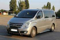 Hyundai H300, H1, Starex 2008–2020 Frontbåge WT003 Black (rostfritt) foto 3