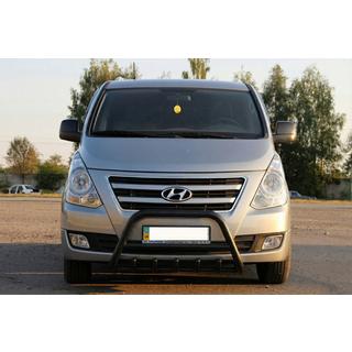 Frontbåge WT003 Black (rostfritt) Hyundai H300, H1, Starex 2008–2020 foto 1