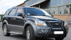 Kia Sorento I BL 2002–2009 Frontbåge (bullbar) WT003 Black-2 (rostfritt stål) foto 4