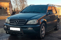 Mercedes ML W163 1997–2005 Frontbåge WT004 Black (rostfritt stål) foto 3