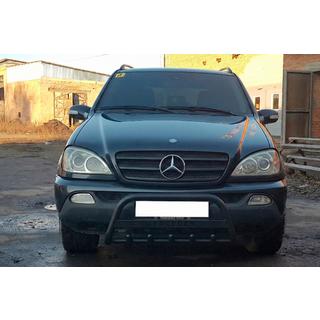 Frontbåge WT004 Black (rostfritt stål) Mercedes ML W163 1997–2005 foto 2