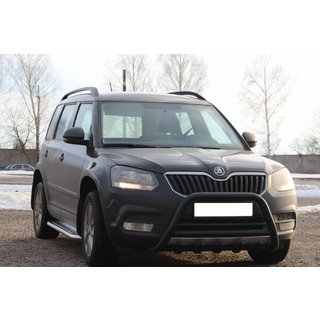 Frontbåge WT003 Black (rostfritt) Skoda Yeti 2009–2017 foto 1