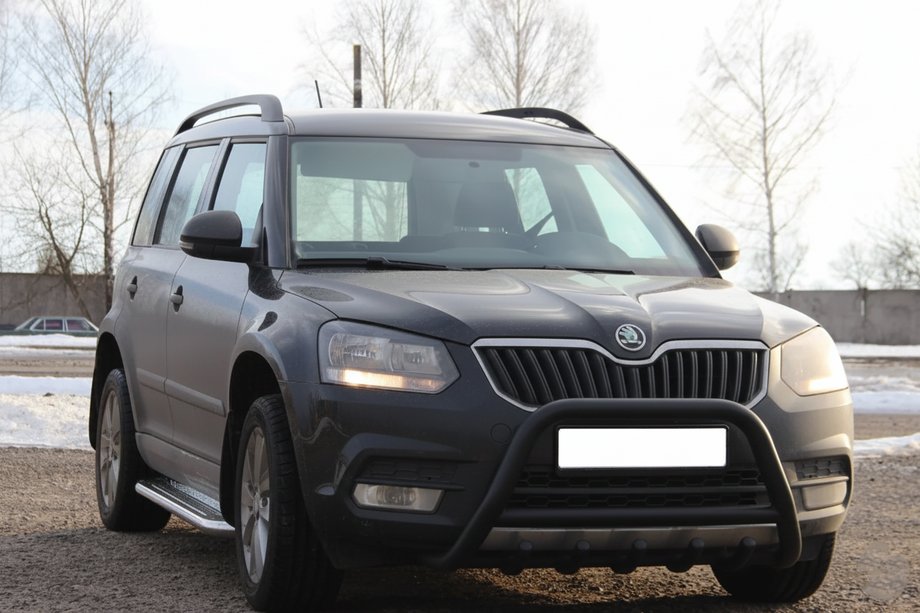 Skoda Yeti 2009–2017 Frontbåge WT003 Black (rostfritt) Image
