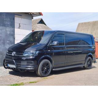 Frontbåge WT003 Black (rostfritt stål) Volkswagen T6 2015–2024 foto 1