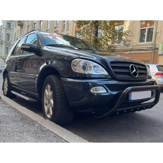 Frontbåge WT003 Black (rostfritt stål) Mercedes ML W163 1997–2005 foto 3