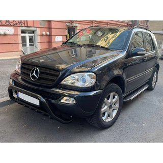 Frontbåge WT003 Black (rostfritt stål) Mercedes ML W163 1997–2005 foto 1
