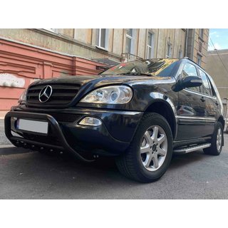Frontbåge WT003 Black (rostfritt stål) Mercedes ML W163 1997–2005 foto 4