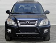 Chery Tiggo 1 2005–2016 Frontbåge WT003 Black (rostfritt) foto 1