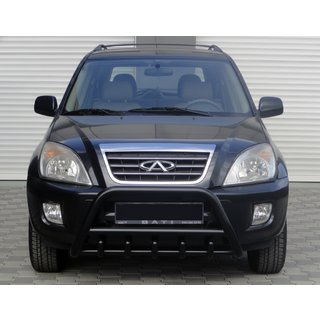 Frontbåge WT003 Black (rostfritt) Chery Tiggo 1 2005–2016 foto 1