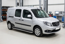 Mercedes Citan 2013–2021 Sidosteg Maydos V1 (2 st, aluminium / rostfritt) Kort hjulbas foto 1