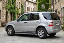 Mercedes ML W163 1997–2005 Sidosteg Tayga Grey (2 st, aluminium) foto 1