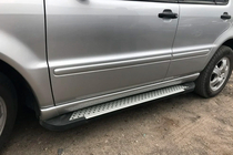 Mercedes ML W163 1997–2005 Sidosteg Allmond Grey (2 st, aluminium) foto 6