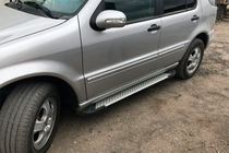 Mercedes ML W163 1997–2005 Sidosteg Allmond Grey (2 st, aluminium) foto 7