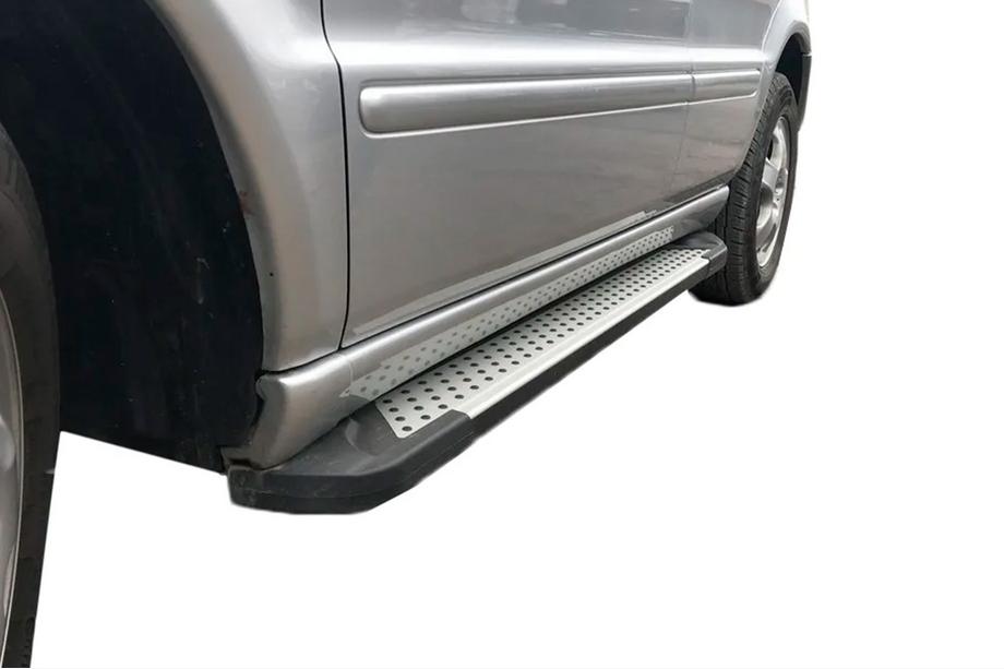 Mercedes ML W163 1997–2005 Sidosteg Allmond Grey (2 st, aluminium) Image