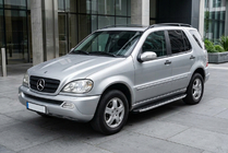 Mercedes ML W163 1997–2005 Sidosteg Fullmond (2 st, aluminium) foto 1