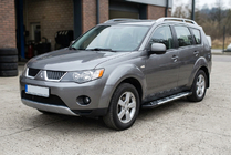 Mitsubishi Outlander 2006–2012 Sidosteg Sunrise (2 st, aluminium) foto 1
