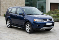 Mitsubishi Outlander 2006–2012 Sidosteg Duru (2 st, aluminium) foto 1